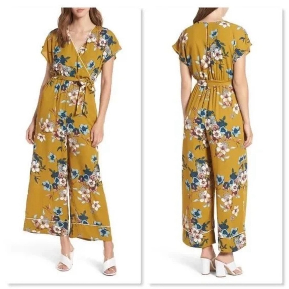 NWT Leith Yellow Mineral Long Romper Size M